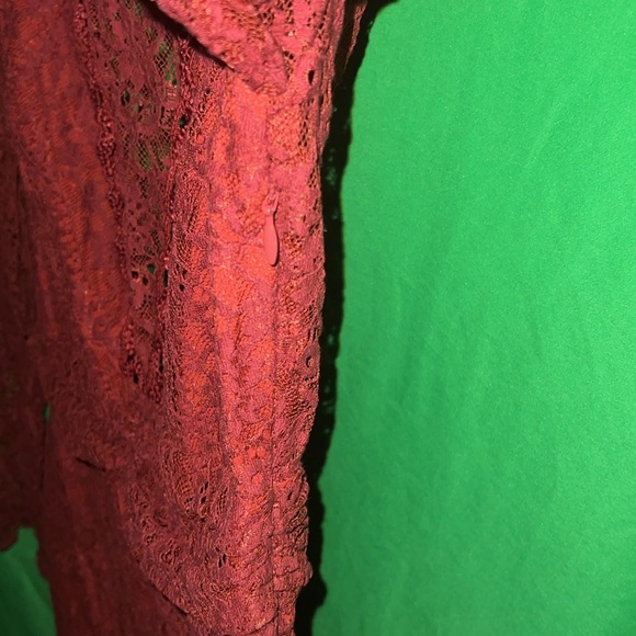 Saylor Celia Elegant Burgundy Lace Dress size XS - Picture 11 of 11